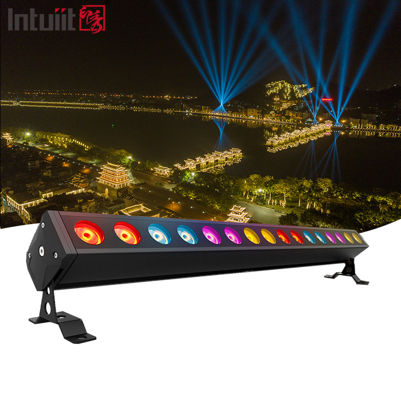 DMX512 Disco Iluminación Fiestas DJ Club nocturno Iluminación de escenario RGBW 16x5w Pared LED Bar