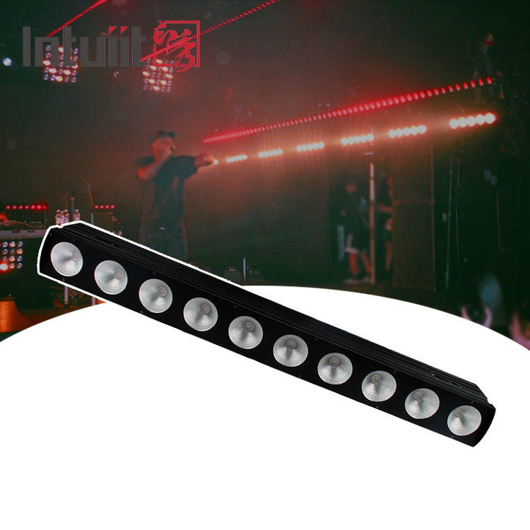 10x9W RGB DMX 3in1 luz LED de lavado de pared iluminación de escenario de lavadora de barras lineal