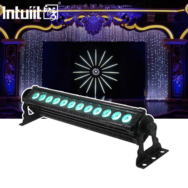 DMX 512 fuera de la ciudad resistente al agua colorido edificio hotel 12X3W led luz de lavadora de pared