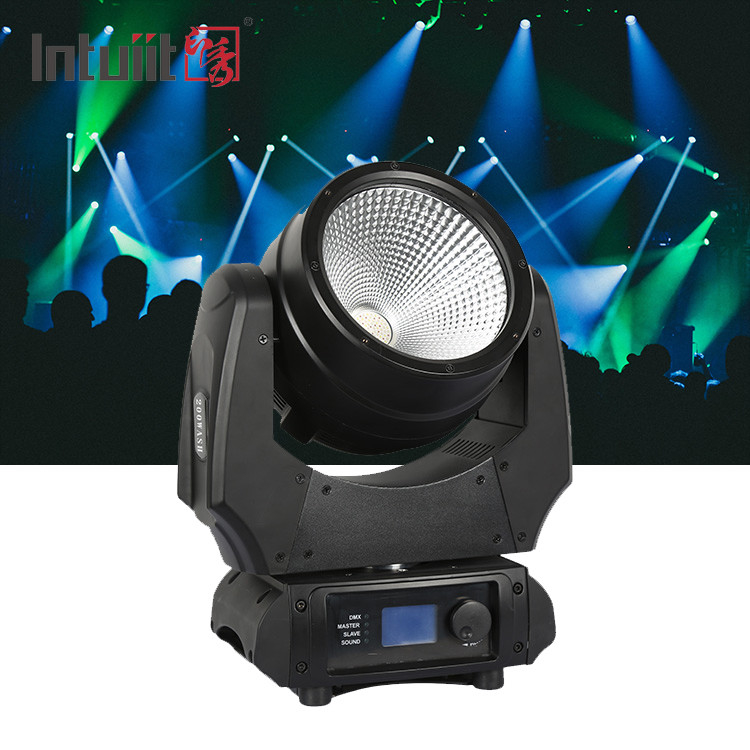 RGBW cabeza móvil LED COB 200W haz DJ evento concierto lavadora cabeza móvil luz de escenario