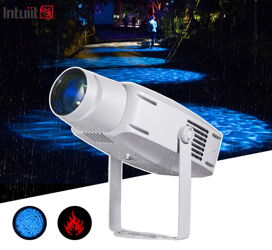 Luces de proyección LED de 400W al aire libre IP65 RGBW LOGO Luces de proyección de paisaje GOBO