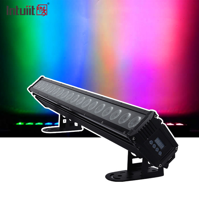 18x8W LED Pared de lavado de luz 18pcs 4 en 1 impermeable DMX Control Pared de lavado de luz para DJ discoteca fiesta bar
