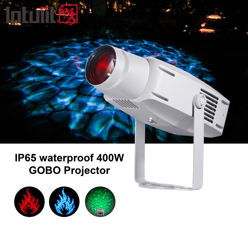 400W de alta potencia corrugado exterior Gobo proyector luz de proyección de efecto de onda de agua luz patrón de agua