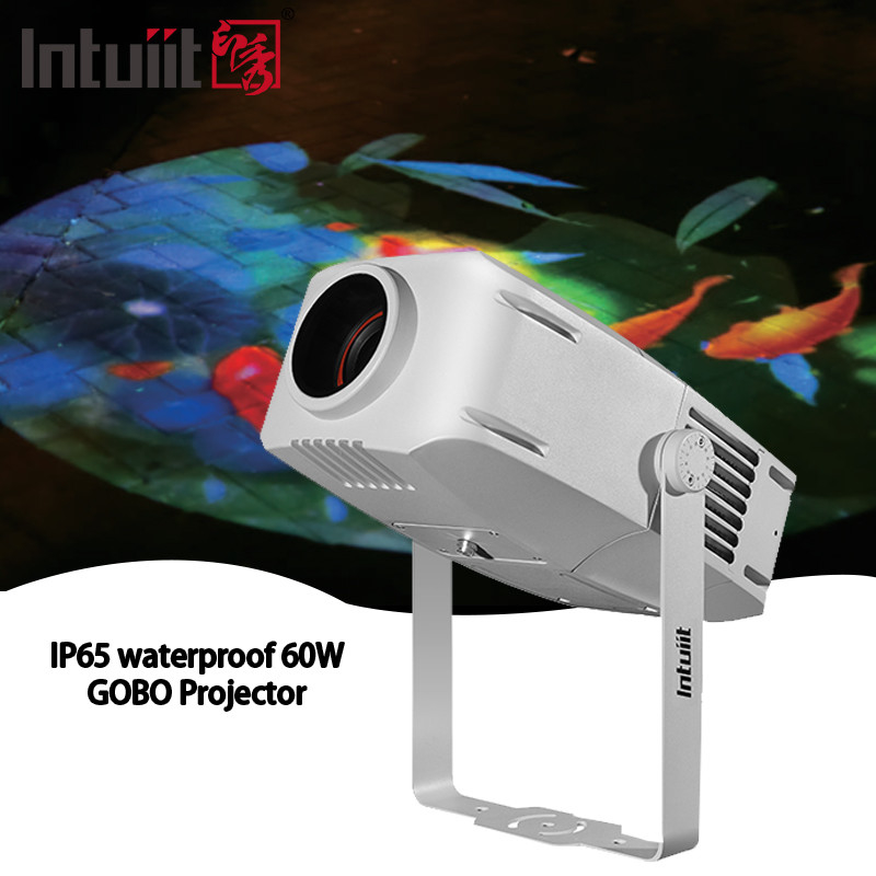 Gobo proyector luces publicitarias 60W LED señal de pared lámpara de proyección exterior impermeable