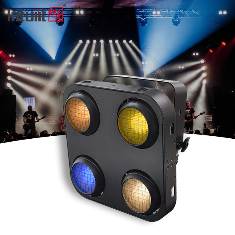 IP65 4x90w RGB Led Cob Audience Blinder Light para exteriores impermeable para 4 ojos