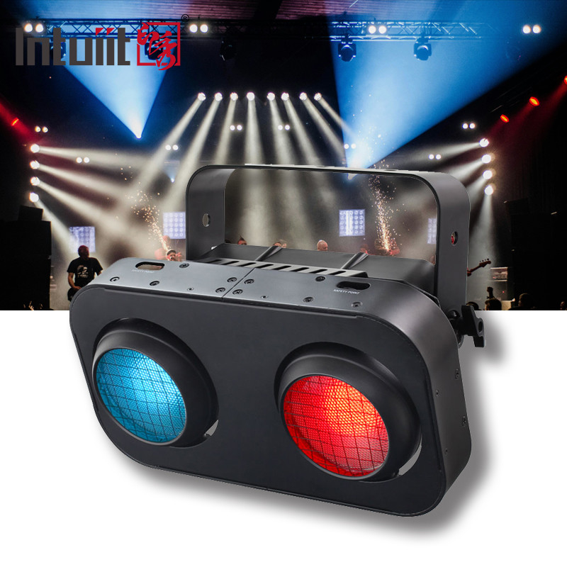Cob Led Par luz de escenario ciego 2 * 90W ciego audiencia 2 ojo Cob Led luz ciega