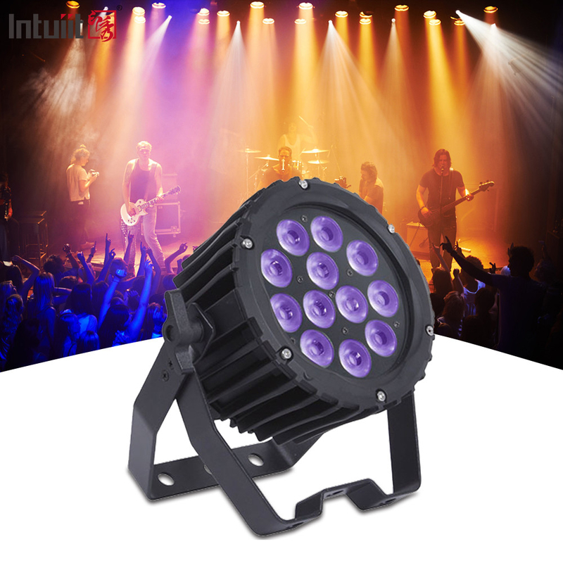 Interior 4 en 1 LED Mini Par puede luz 12x3w RGB Par luz Fiestas Hoteles