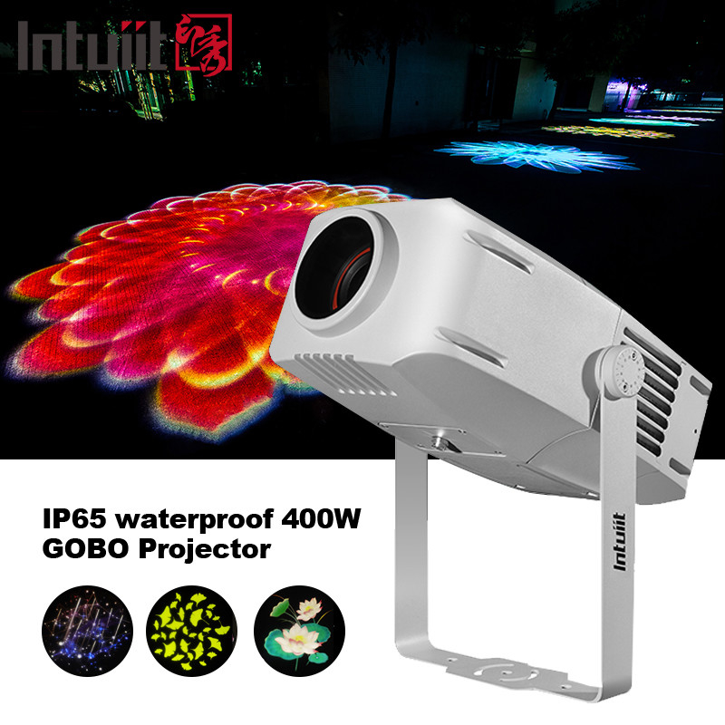 IP65 400W Proyector LED Gobo Proyector de luz promocional a prueba de agua Proyector de luz LED exterior Proyector de luz Logotipo