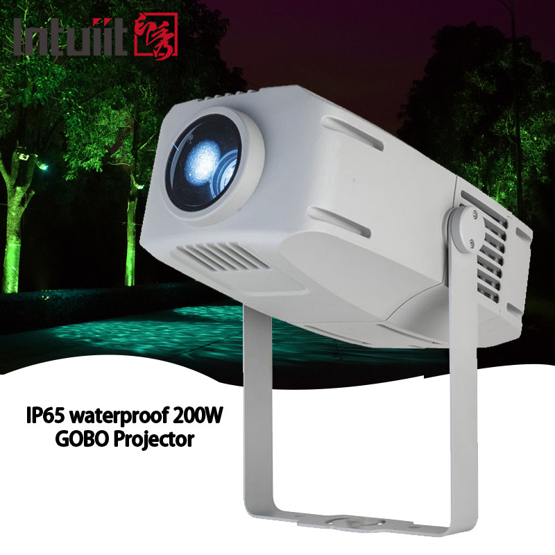 Proyector de logotipo personalizado de 200w de resistencia al agua para exteriores con LED