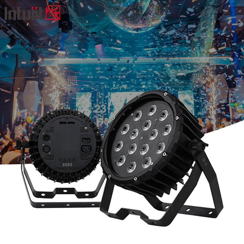 90W RGBW 4in1 par delgado led par plano luz de lata para eventos de DJ al aire libre