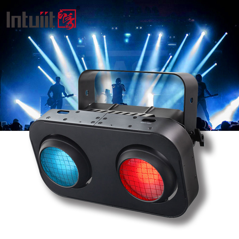 Dmx512 Strobe Ámbar Blanco Caliente 2x90W 2 Ojos Led Audiencia Ciego Luz Led Cob Ciego