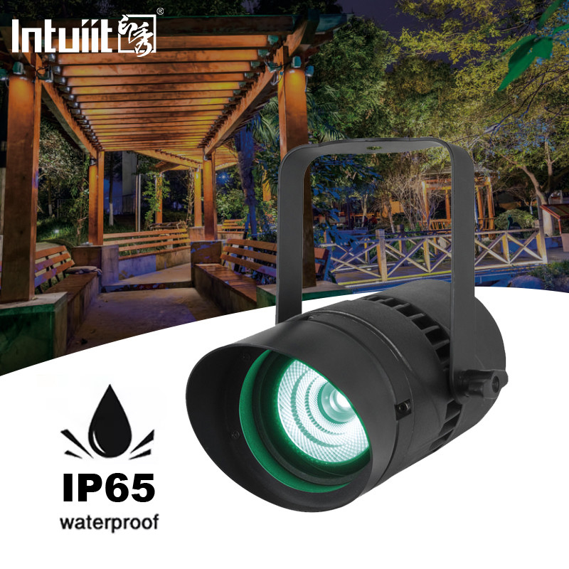 Proyector LED RGBW de exterior 15W Proyector a prueba de agua con ángulo de haz estrecho 4,5 grados Proyectores de jardín cuadrado