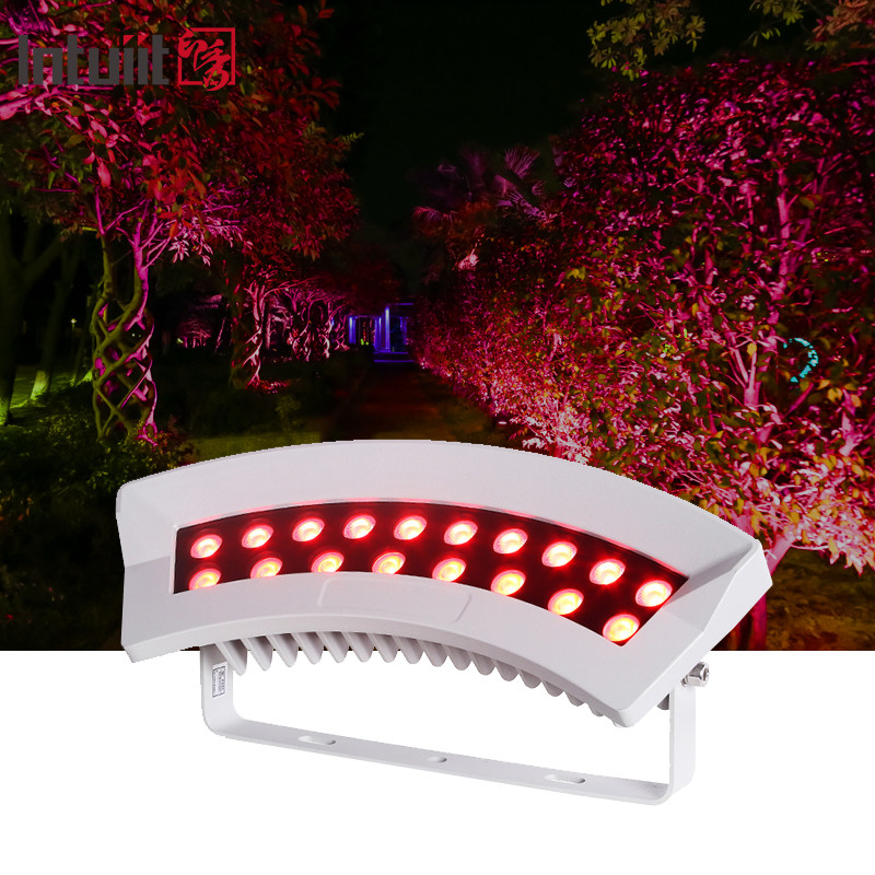 Lámpara de abrazo de árbol Led dmx512 36W RGBW colorida luz de jardín paisaje Iluminación IP65 Aluminio led abrazo de árbol luz