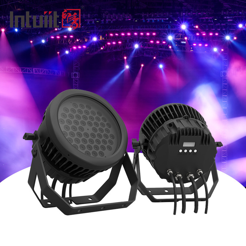 Par54 RGBW RGBW 4in1 dmx512 control de las luces de escenario de dj LED par luz 54*3w
