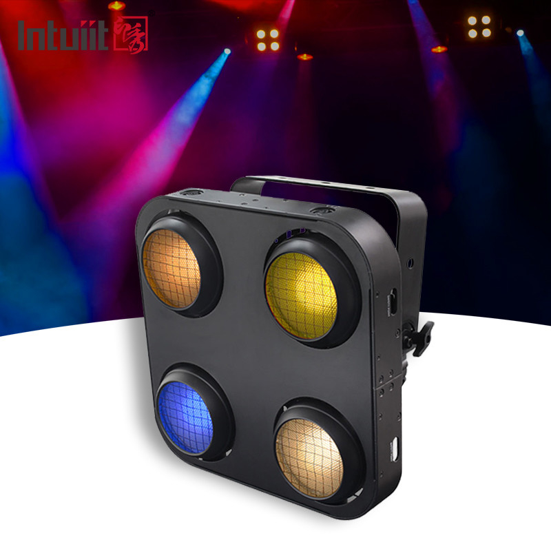 Infraestructura de alumbrado para el exterior resistente al agua DMX Cob Blinder 4X90W Audience Blinder Light Led Stage Wedding Light