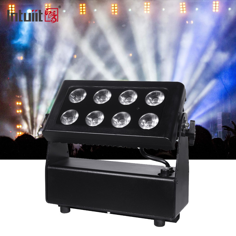 Batería Led Par 8X15W luz LED por RGBW 4in1 8pcs 15W batería por luz DMX512 Luz de escenario