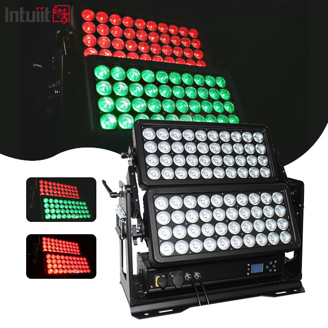 400W 800W 1500W IP65 Fuera de la ciudad de color impermeable RGBW Strobe Iluminación de escenario Dmx Led Wall Washer luz