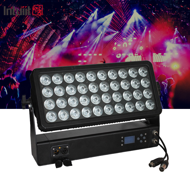 400W Fuera de la ciudad resistente al agua Color 40x10W RGBW 4in1 LED Pared de lavado de luz IP65