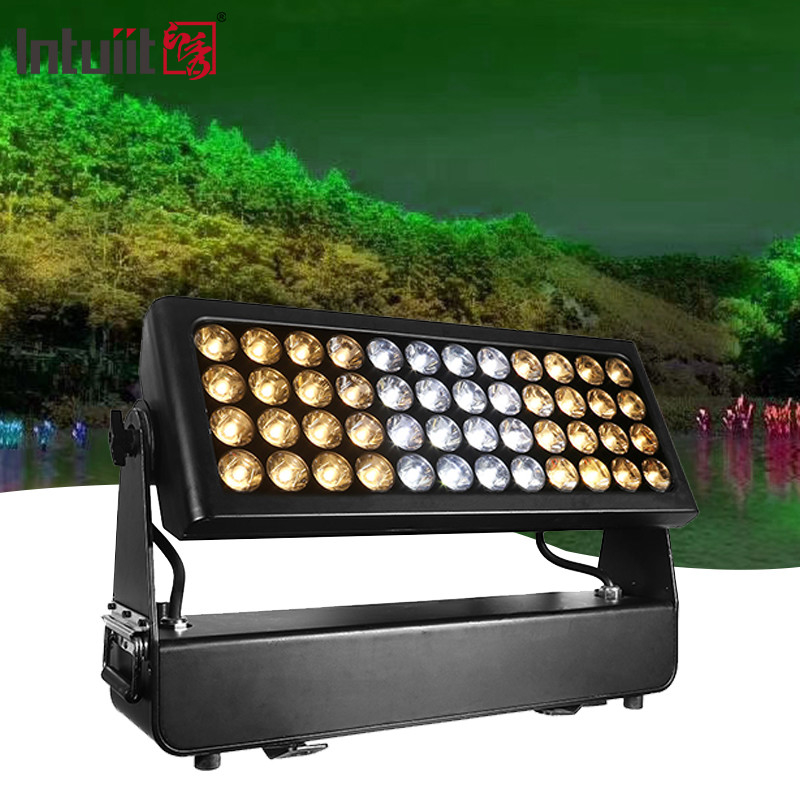 Multicolor IP65 DMX Control LED a prueba de agua de color urbano 1500W RGBW 4 en 1 LED exterior de lavadora de paredes luz
