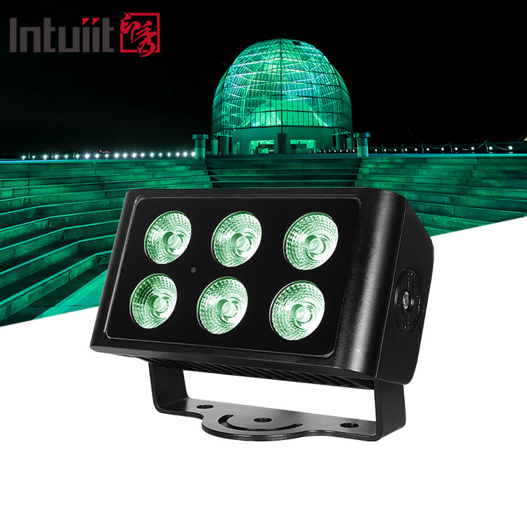 IP65 DMX 40w RGBW Luz de inundación LED exterior Mini City Color Led Lavado Luz de escenario para el paisaje
