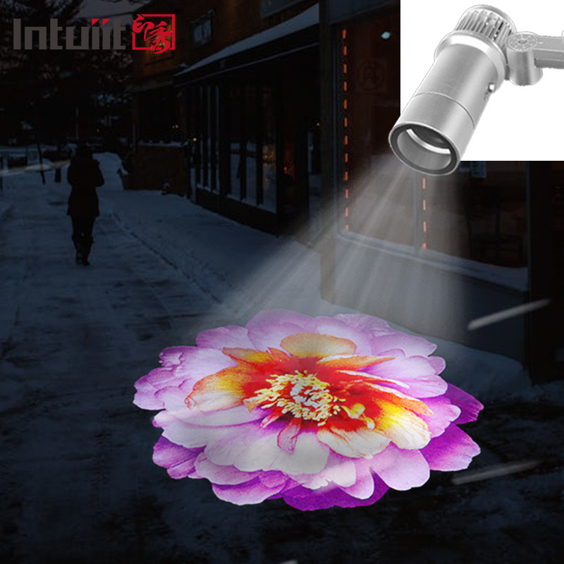 60 Watts Logotipo personalizado GOBO Proyector Luces de exterior LED GOBO Proyector lámpara IP65 a prueba de agua para negocios tienda publicidad frontal y boda