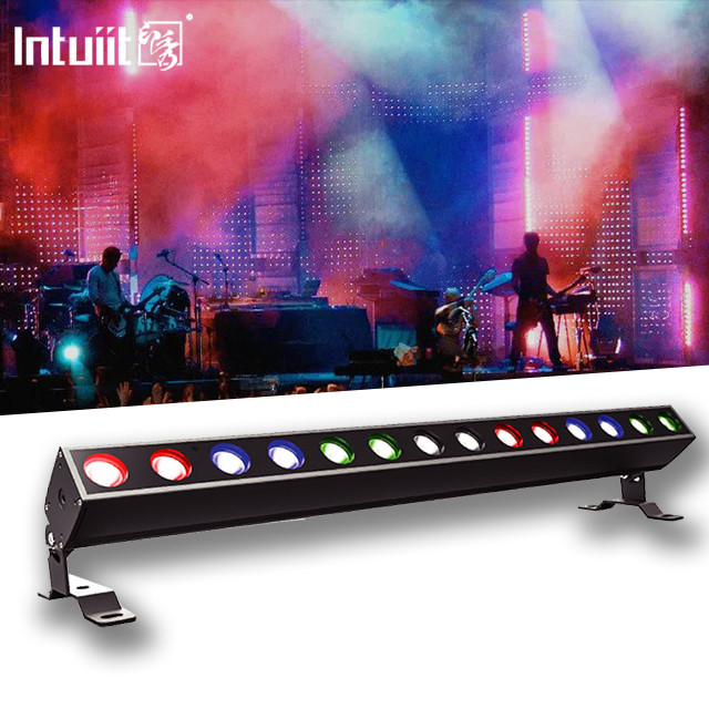 14x10W RGBW 4in 1 LED Lavadora de paredes DMX Control LED Luz de banda profesional de la etapa de la fiesta DJ Disco Equipo