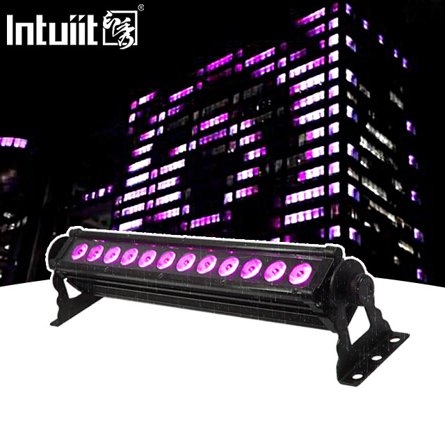 12X3W Lavadora de paredes LED para exteriores IP65 impermeable DMX RGB Luz de lavadora LED lineal para iluminación de fachadas de edificios arquitectónicos