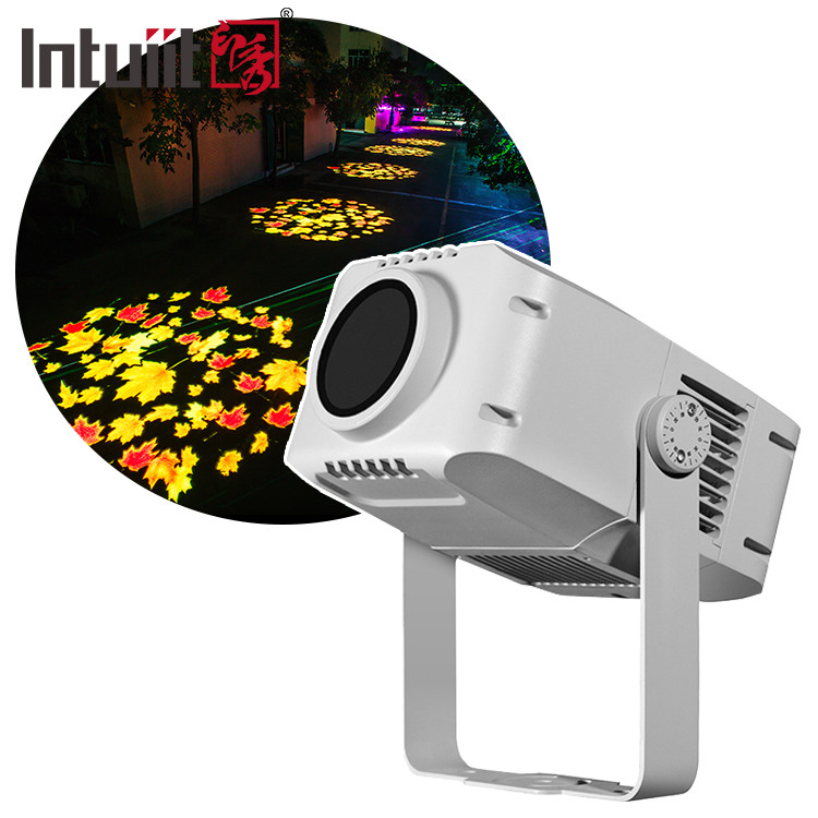 Proyector Gobo de 100W de aire libre Advertencia impermeable Logotipo personalizado de color completo LED Proyector de logotipo impermeable