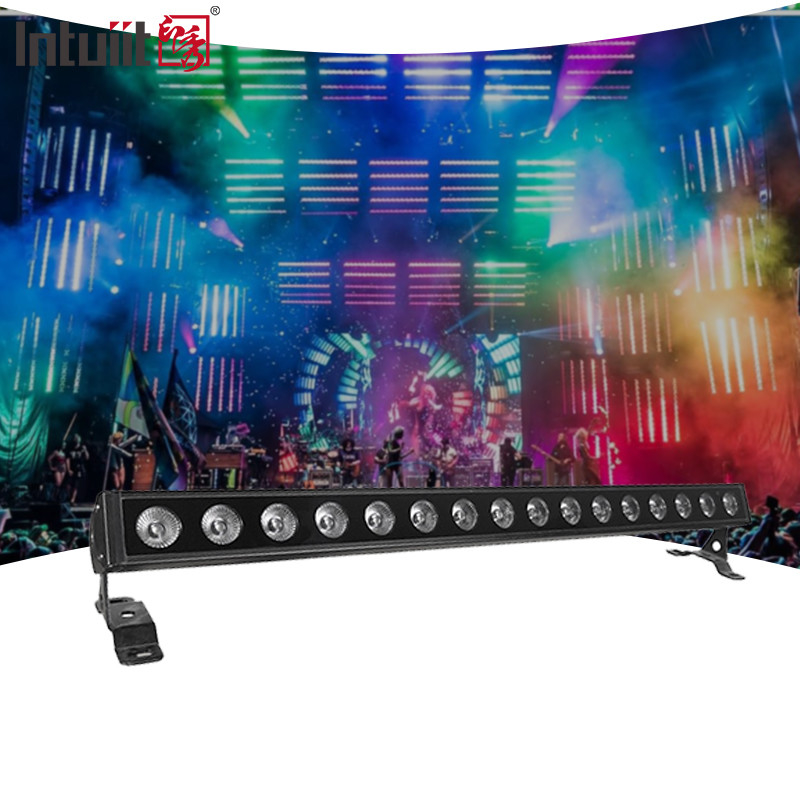 LED Bar RGBW 4 en 1 16x5W DMX LED Stage Dmx512 Lavadora de paredes Luces de discoteca de interior y exterior