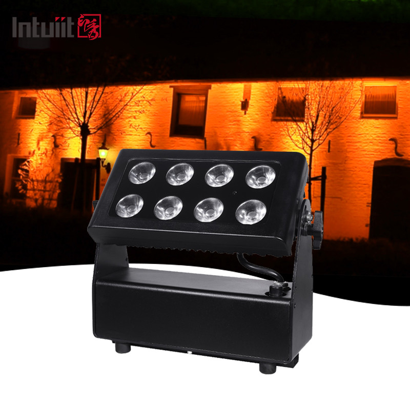 Proyector de iluminación de la ciudad inalámbrica inoxidable con batería 8X15W RGBW Leds Lights Led