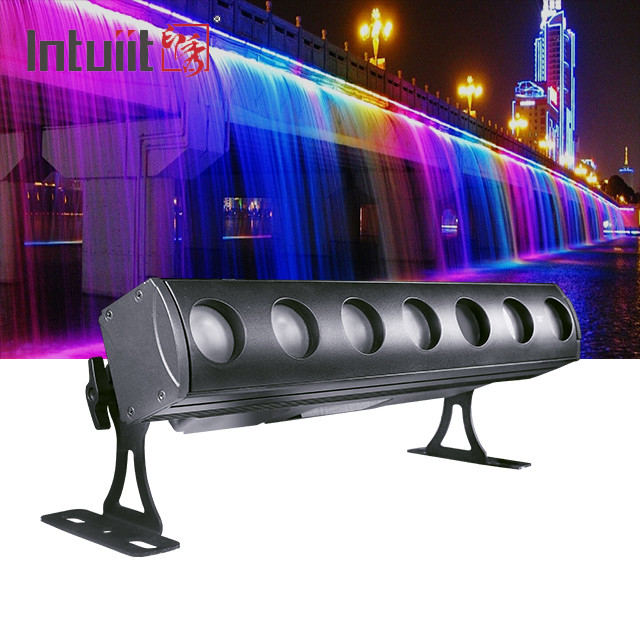 7x15W RGBW DMX LED Wash Bar Light Disco Eventos de escenario Proyecto Lavadora de luces para la fiesta de boda