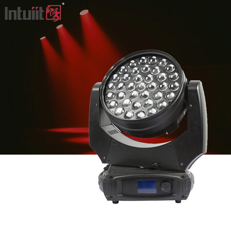 37x10W Zoom Beam Wash Moving Head Light para efecto de iluminación de escenario con LED RGBW 4in1 y control DMX Dj Disco y club nocturno