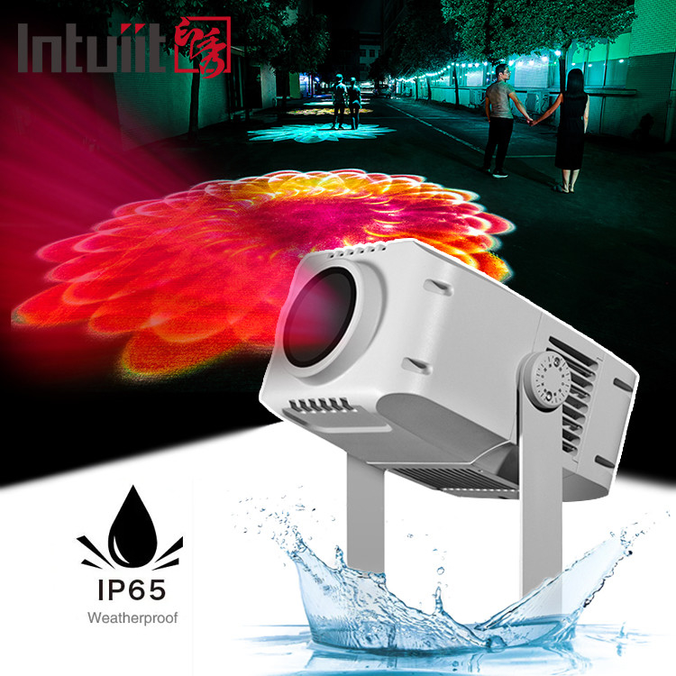 Fuente de luz LED Proyector de Gobo al aire libre 100W Proyector de Gobo giratorio personalizado opcional