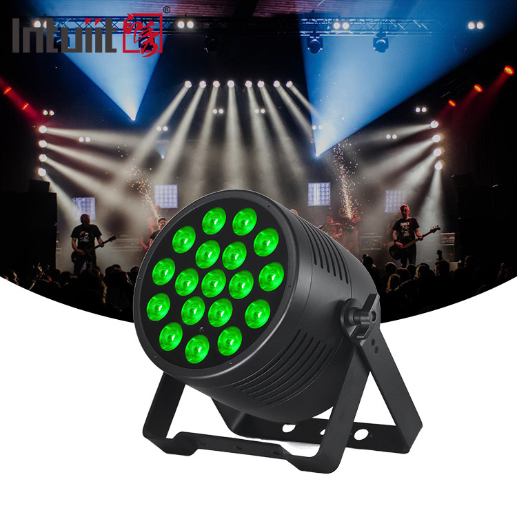 Luz de DJ 18pcs 20W 6IN1 RGBWA-UV Par plano exterior Arquitectónico Luz de lavado IP65 18x20W LED Par resistente al agua