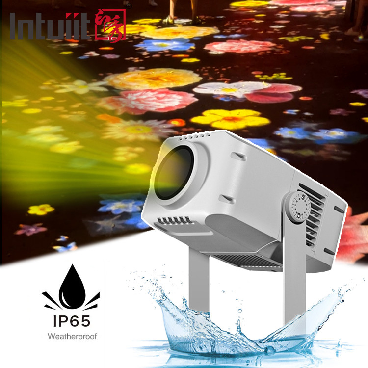 Proyector de logotipo LED Gobo 100w IP65 DJ Efecto de escenario de luz para el paisaje del proyecto de jardín del parque