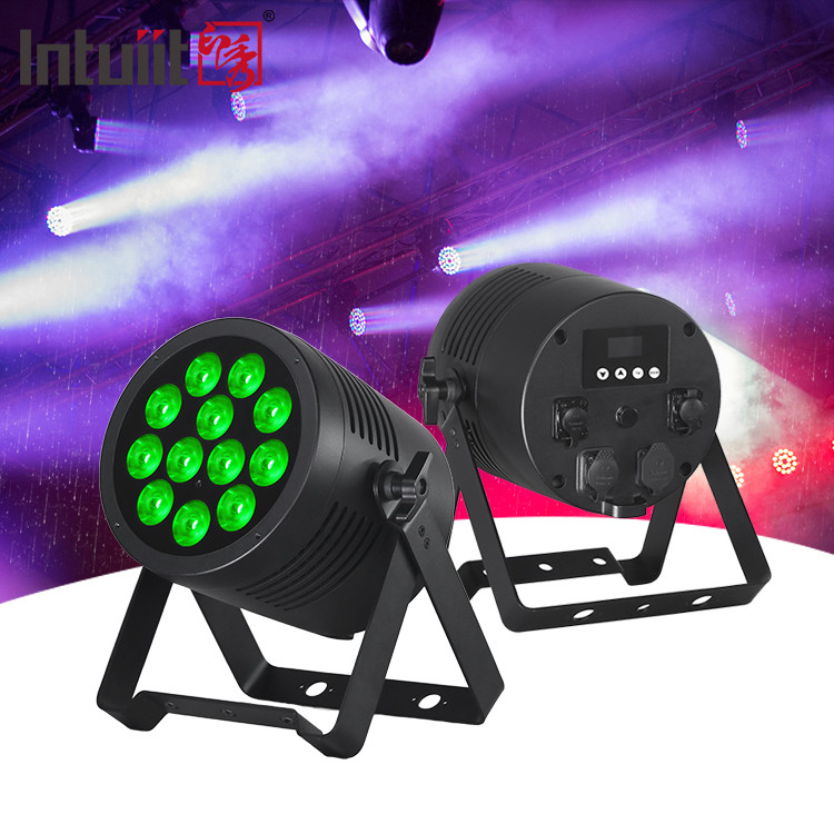 Luz de Par LED a prueba de agua 12x20W RGBWAUV 6in1 IP65 Par Luz de escenario LED a prueba de agua para exteriores Luz de Par LED