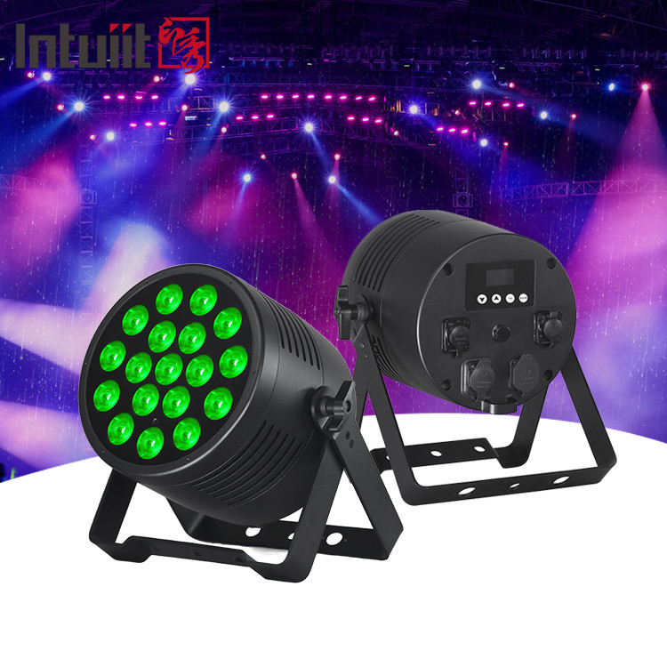 Potente 18x20W RGBWA-UV al aire libre 6in1 IP65 DJ a prueba de agua Disco City Event Wedding Stage LED Par Light