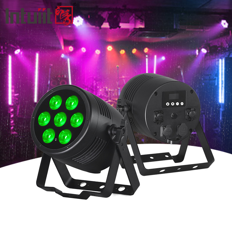 Luces de exteriores impermeables Rgbwa-uv 7x20W Dmx Led Par pueden luz para el paisaje del escenario exterior