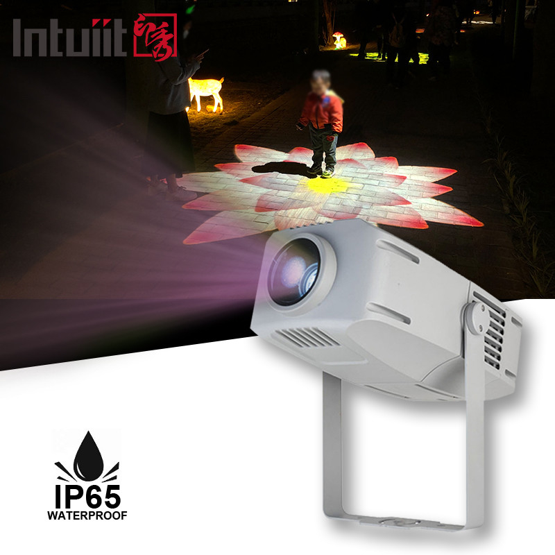 400w Zoom Proyector Gobo Ip65 Brillo Led Logotipo de Navidad al aire libre Gobo Luces publicitarias