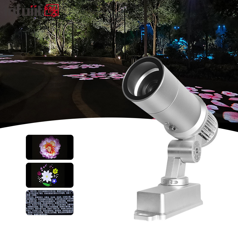 Luz de proyector de Gobo de publicidad exterior a prueba de agua 60W Rotación de patrón LED Gobo Logo Light