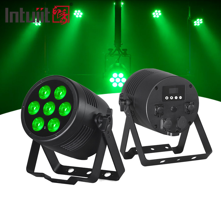 Luz de escenario LED Par RGBWA UV 6IN1 7x20w IP65 impermeable Dmx LED Par