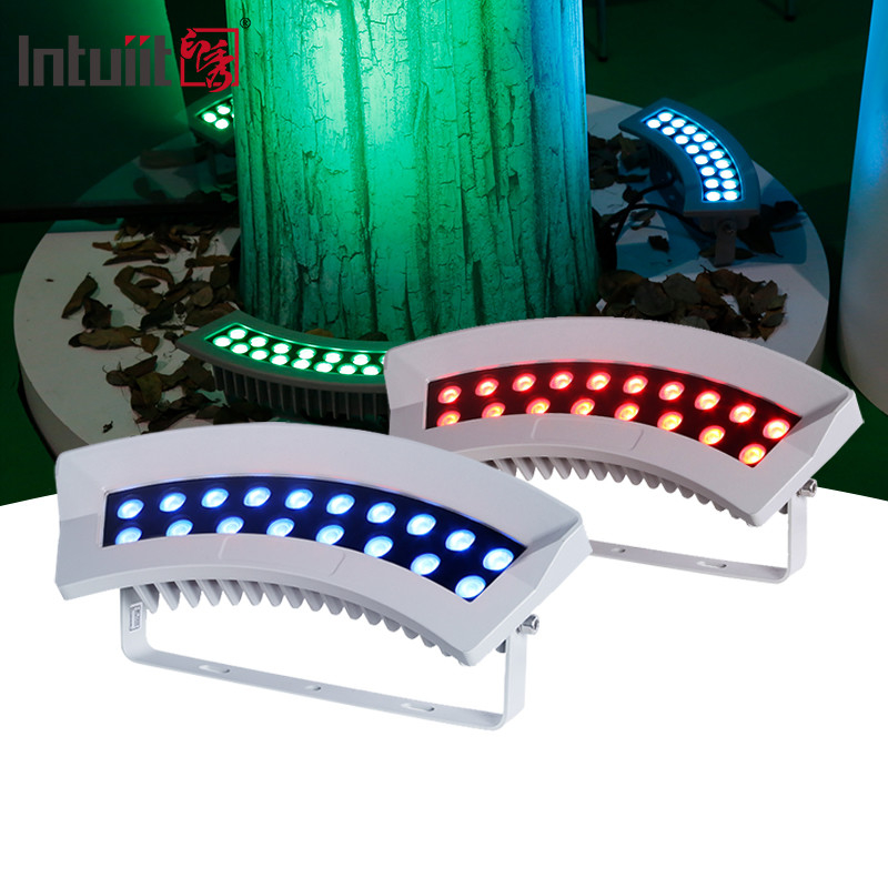 Nuevo DMX LED abrazar la luz del árbol de aluminio 36W IP65 jardín al aire libre paisaje de los reflectores del árbol