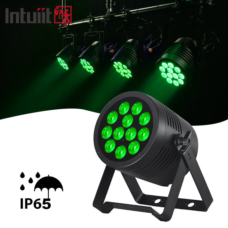 Aluminio de aleación RGBWA UV LED Par plano 12x20W Iluminación DJ Par latas Dmx 512 Iluminación de escenario de lavado ligero para la iglesia