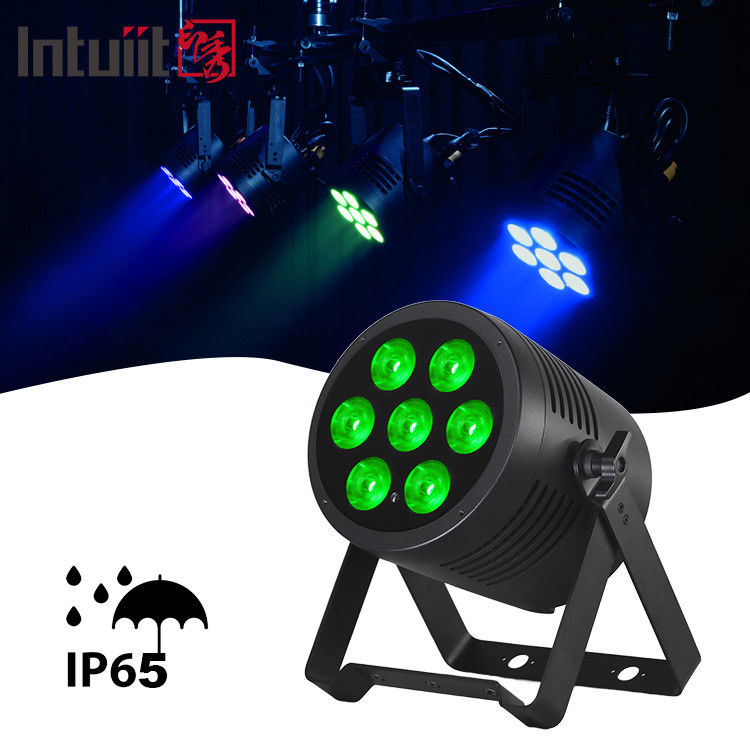 RGBWA UV 6 en 1 impermeable 7x20W Par luz impermeable LED Par luz exterior IP65 Par luz DJ escenario