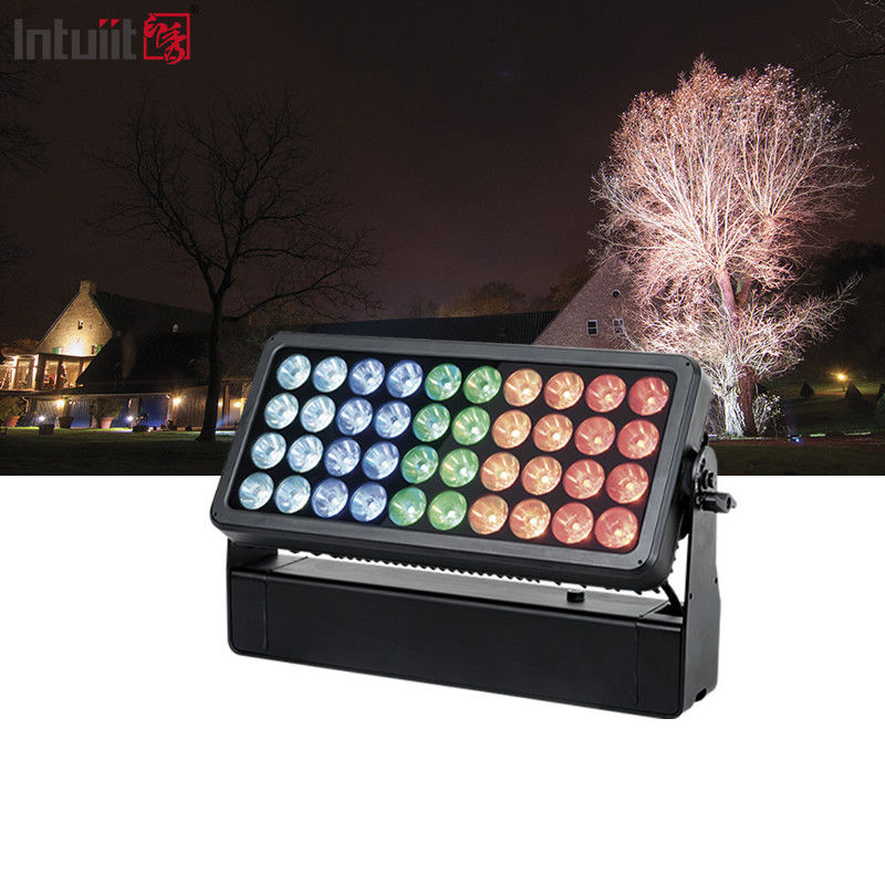 Impermeable 40x10w Rgbw 4 en 1 Dmx Exterior Ip65 Led Luz de la ciudad de color Luces de escenario