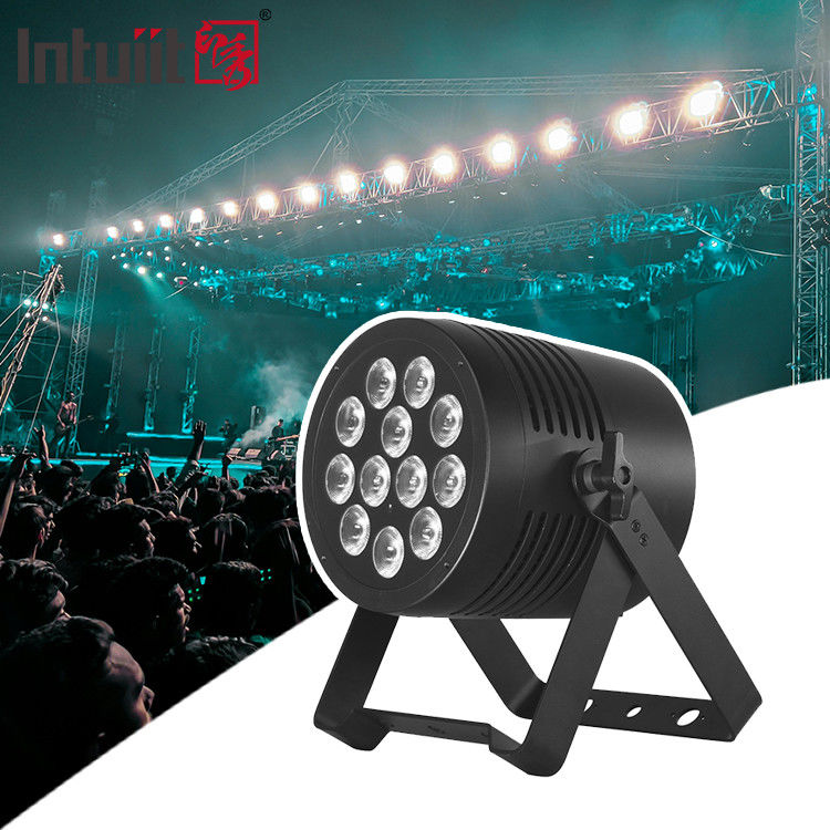 Luces de escenario LED para exteriores DMX 12pcs*20W 6 en 1 RGBWA UV Par resistente al agua para luces de boda/escenario/discoteca/concierto