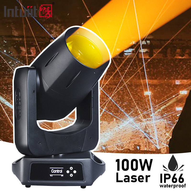 HOT VEND IP66 100W láser resistente al agua exterior movimiento de la luz de la cabeza haz de escenario para el espectáculo de conciertos