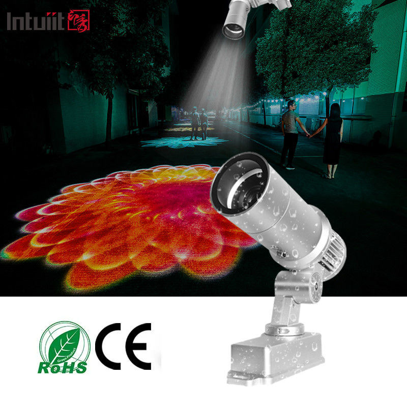 Proyector de logotipo IP65 resistente al agua Luz de Navidad al aire libre 60w LED Proyector de logotipo Gobo Luz de publicidad al aire libre