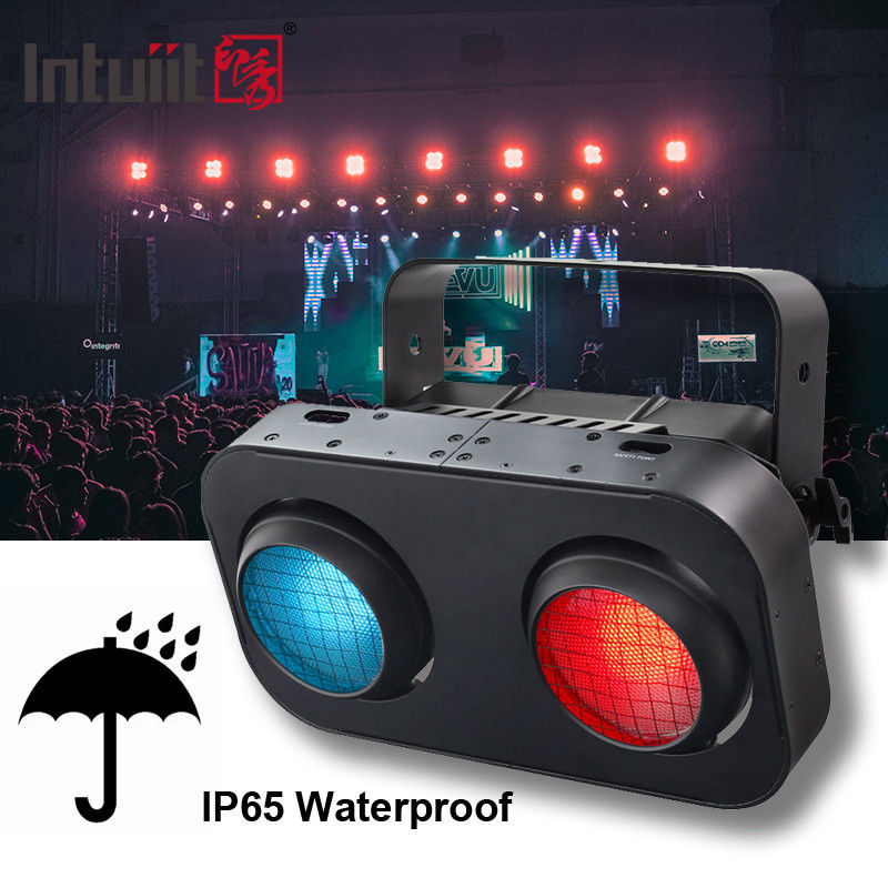 Foco Blinder de Escenario con Luz Led de 200w Cob 2 Ojos Blanco Cálido, Luz de Estudio, Discoteca