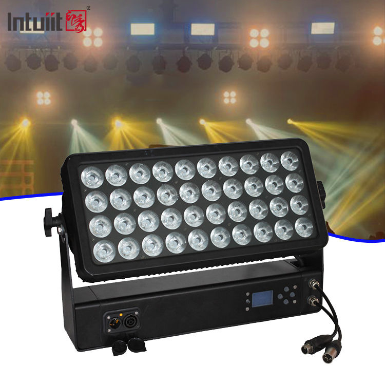 Impermeable Fullcolor 400w RGBW 4in1 Lavadora de paredes LED Luz de color de la ciudad para DJ Concierto Evento Show Escena Iluminación de inundación del paisaje